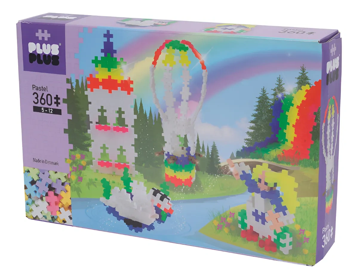 PEÇAS DE MONTAR PLUS PLUS 360 PEÇAS - PASTEL