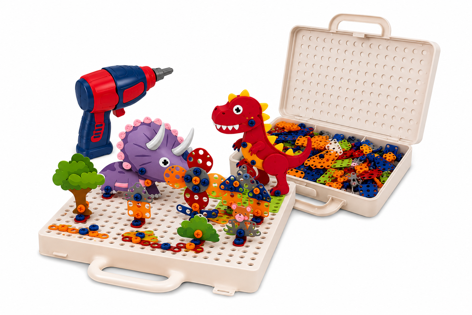 Maleta criativa 3d: Puzzle de Dinossauros