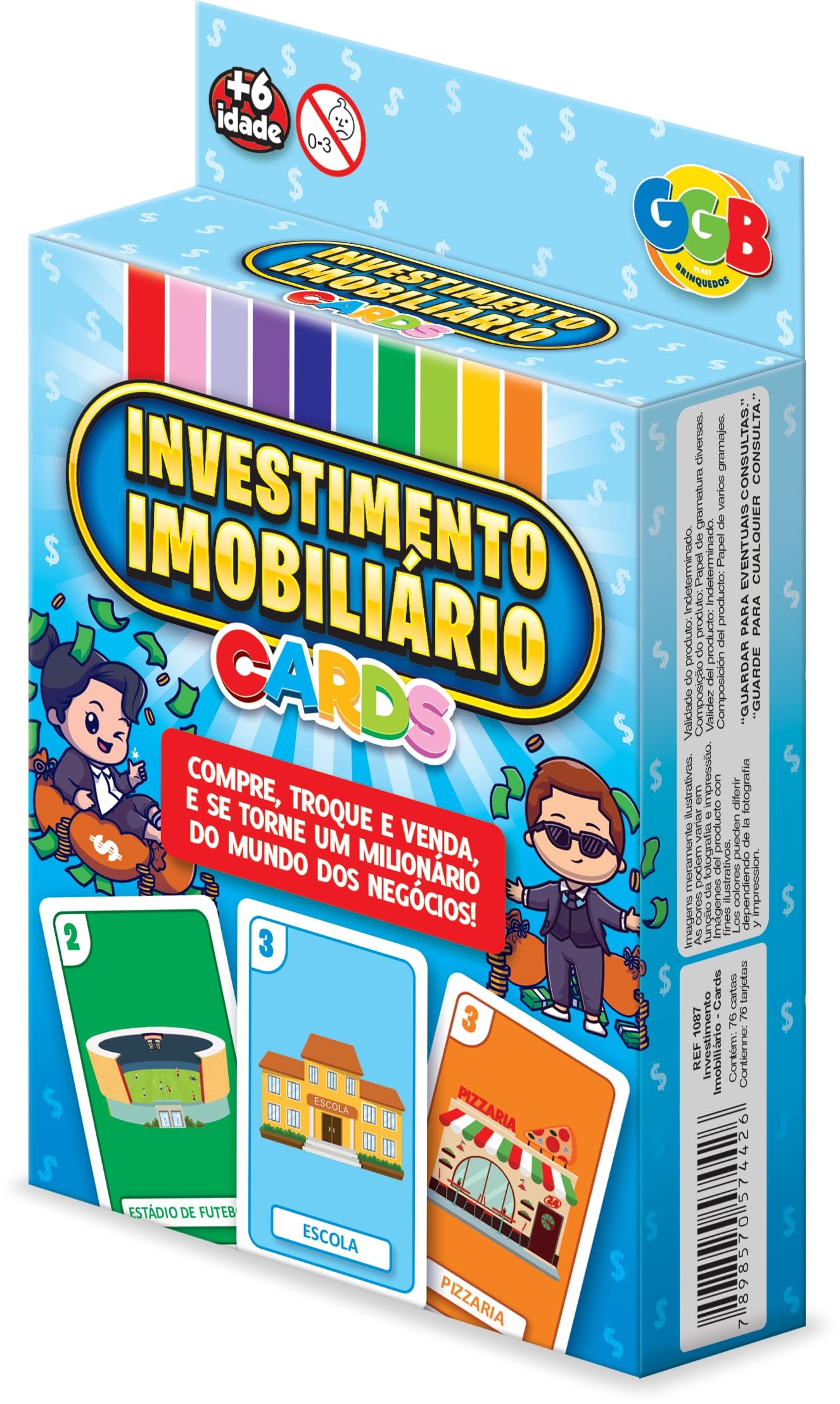 Jogo de cartas Investimento imobiliário