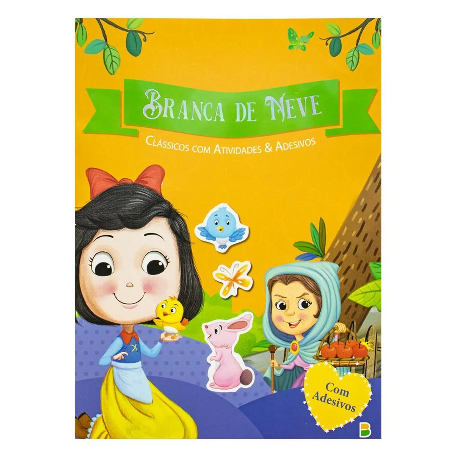 Livro Clássicos com Atividades & Adesivos Branca de Neve