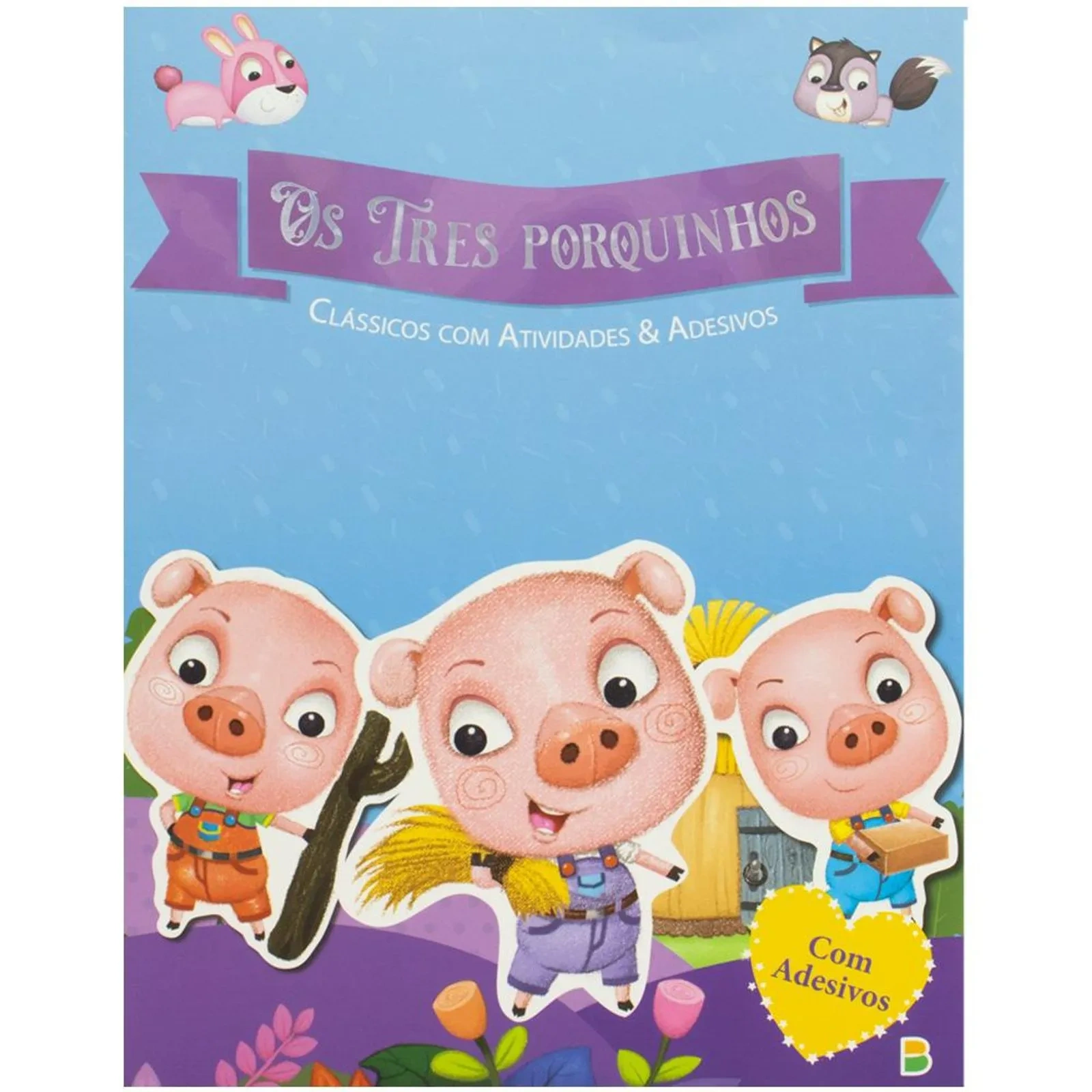 Livro Clássicos com Atividades & Adesivos: - Os três porquinhos