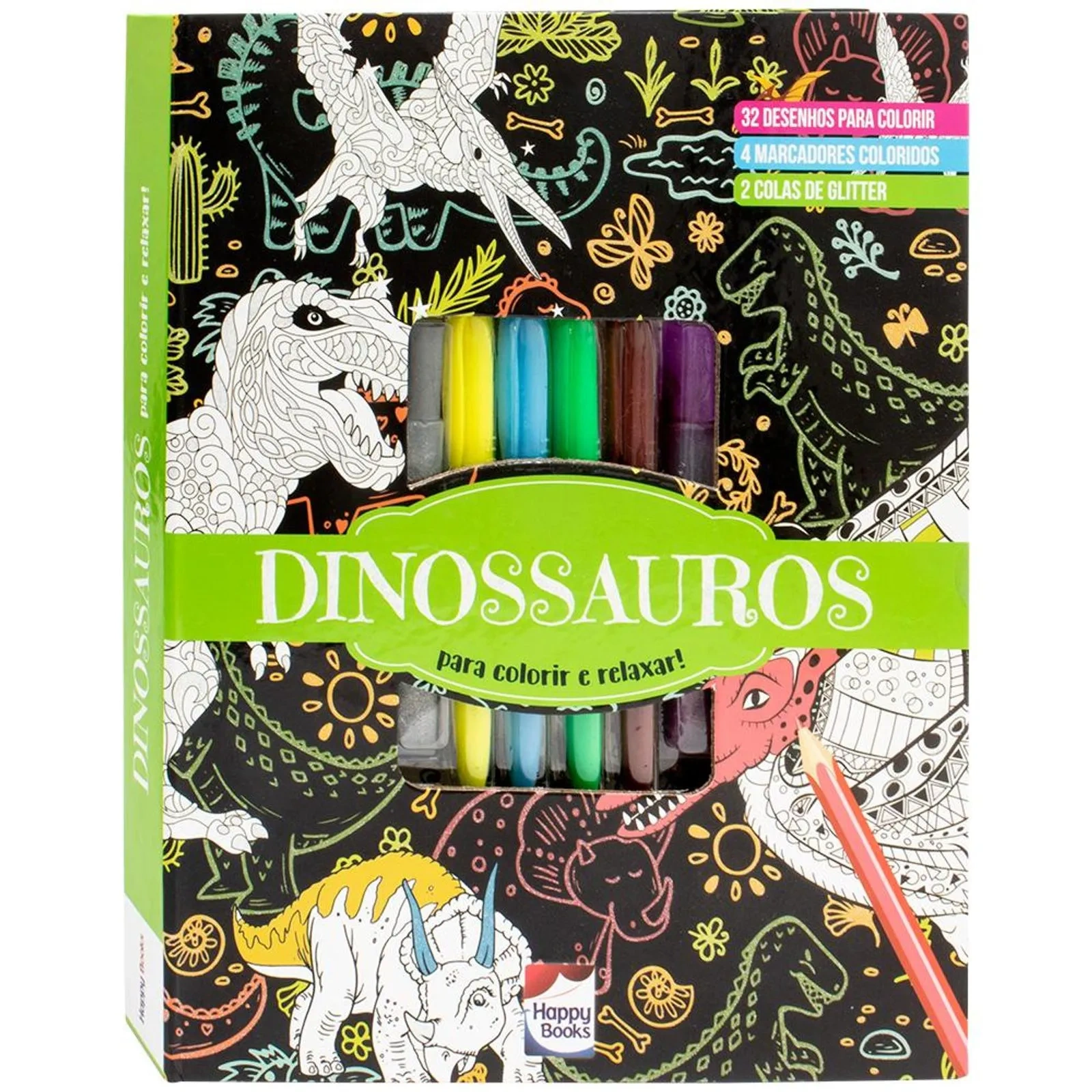 Meu Super Kit Brilhante de Arteterapia - Dinossauros