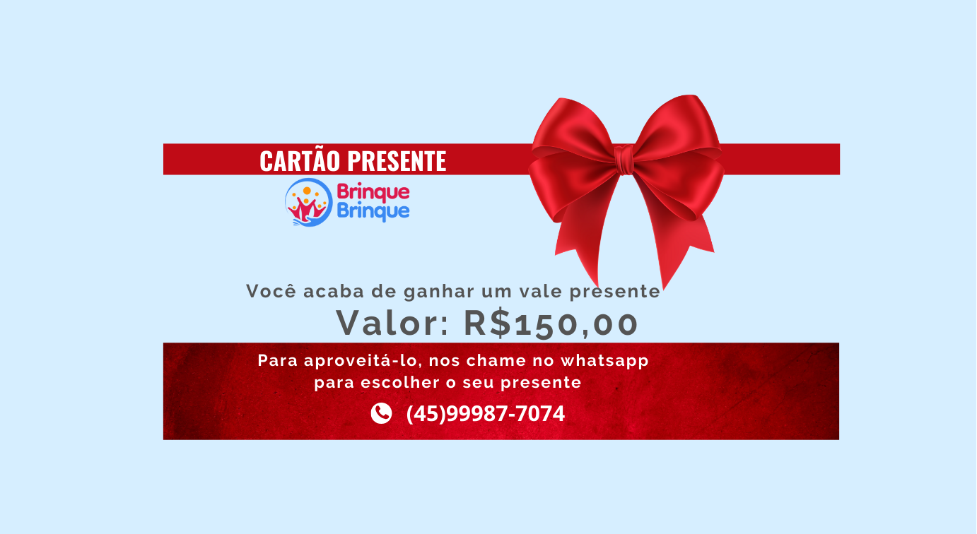 CARTÃO VALE-PRESENTE R$150,00