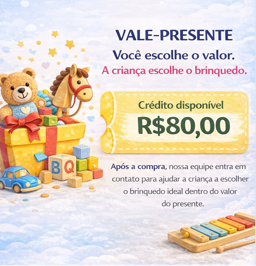 CARTÃO VALE-PRESENTE R$80,00