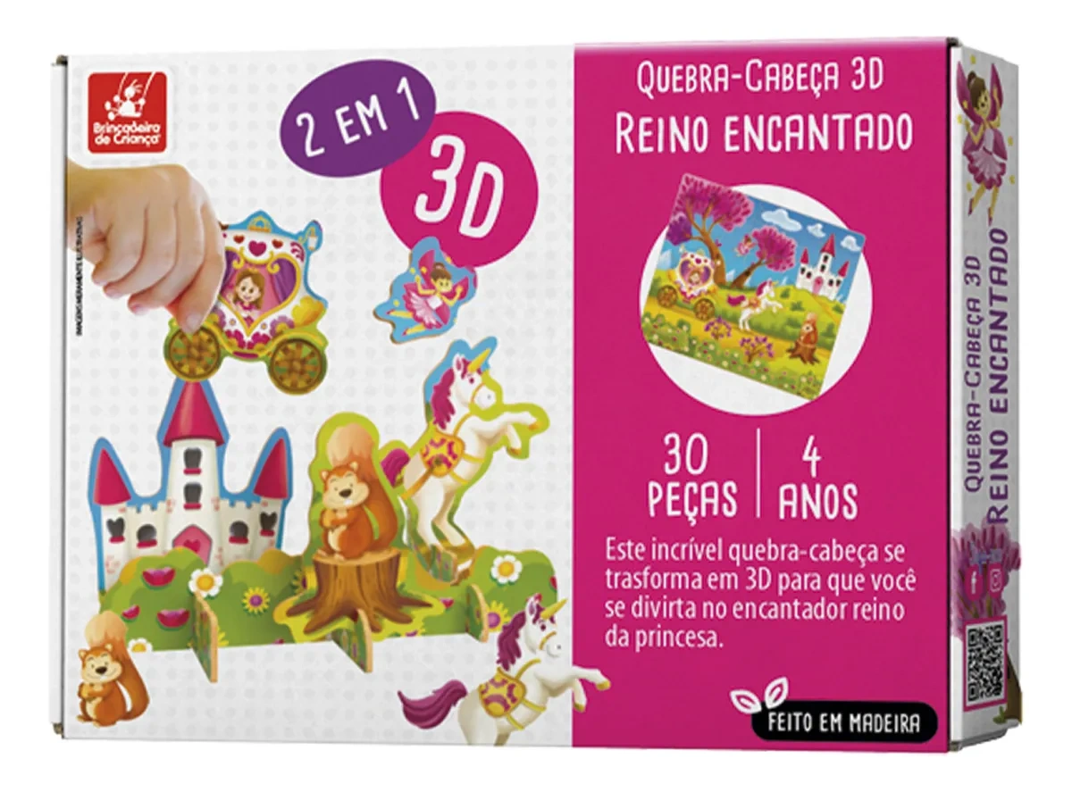 QUEBRA-CABEÇA 3D REINO ENCANTADO