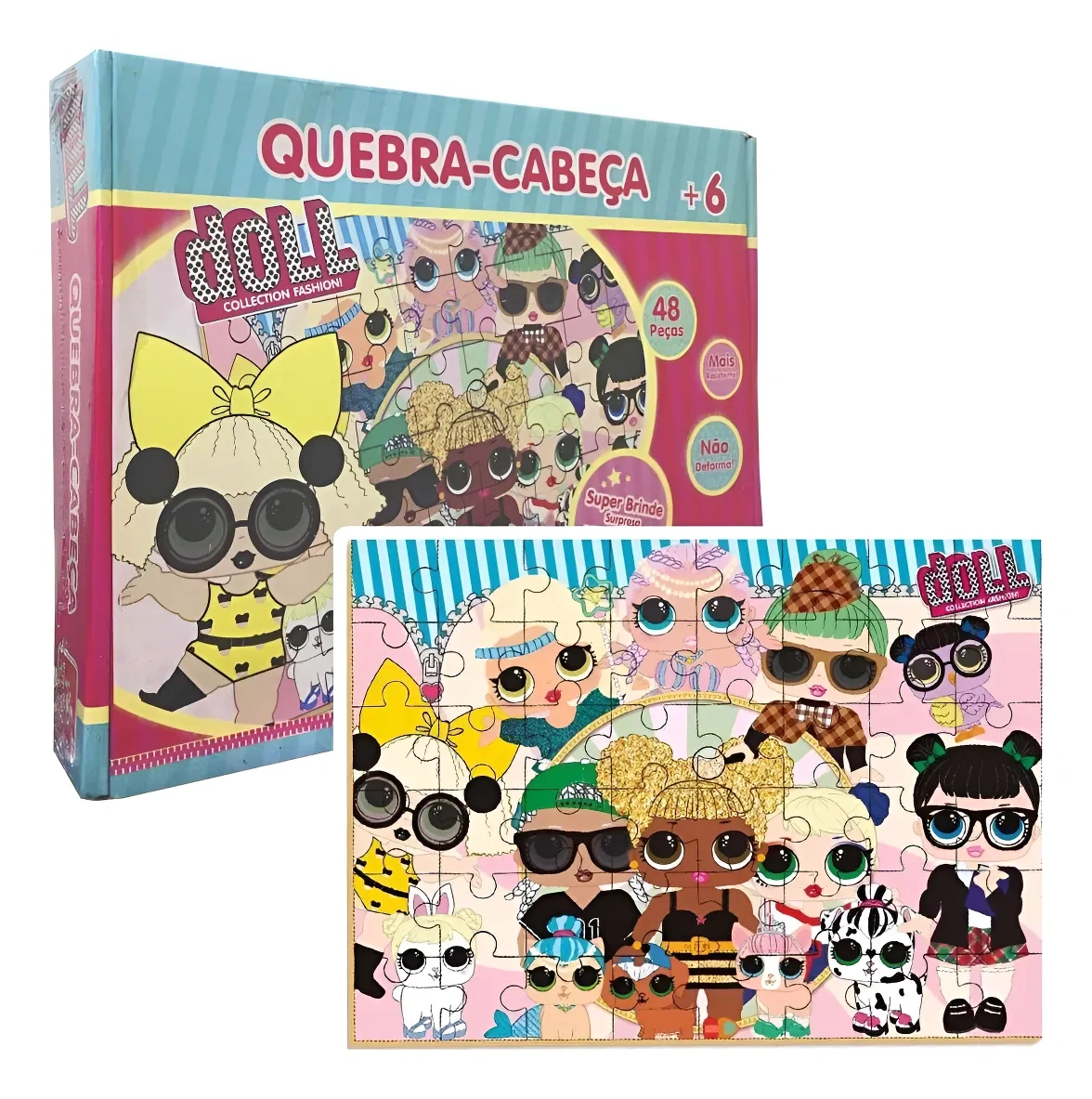 QUEBRA CABEÇA DOLL - 48 PEÇAS