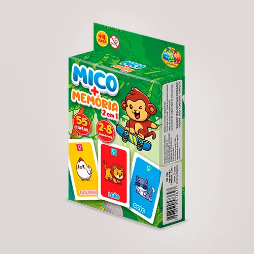 Jogo de cartas - Jogo do Mico + Memória (2 em 1)